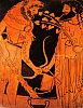 -500  Peintre de Kleophrades  Psykter a Figures rouges - Detail  0.33 m  Compiegne - musee Vivenel